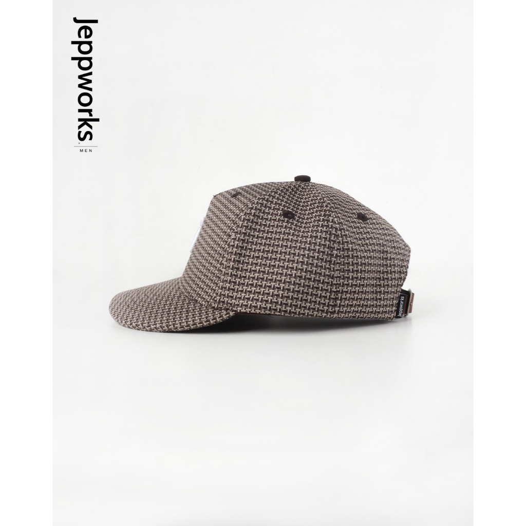 Jeppworks Box Wool Cap Embroidery - Brown