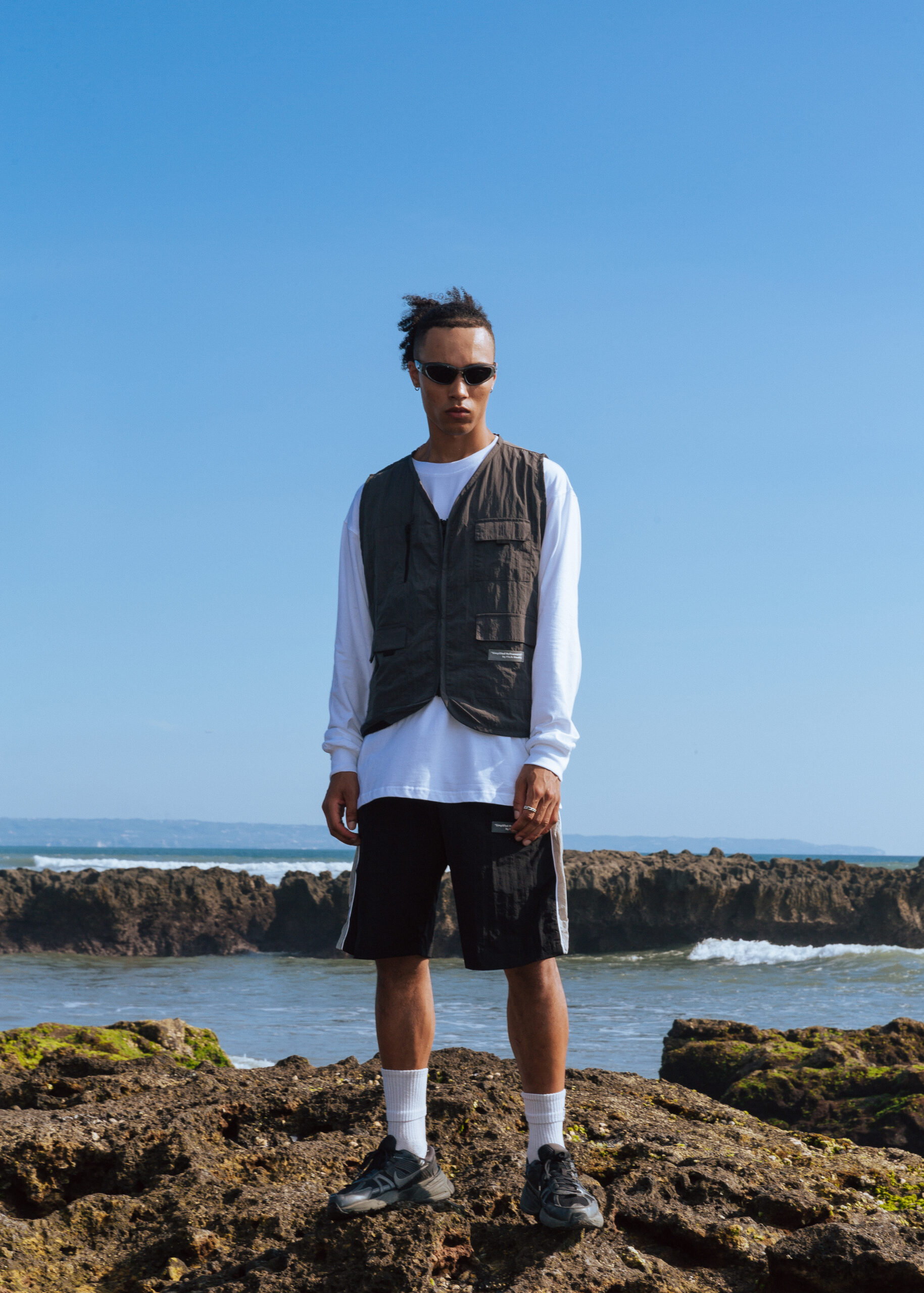 FITCH STUDIO | Crinkle Utility Vest V.1 | Stone Grey - Image 2
