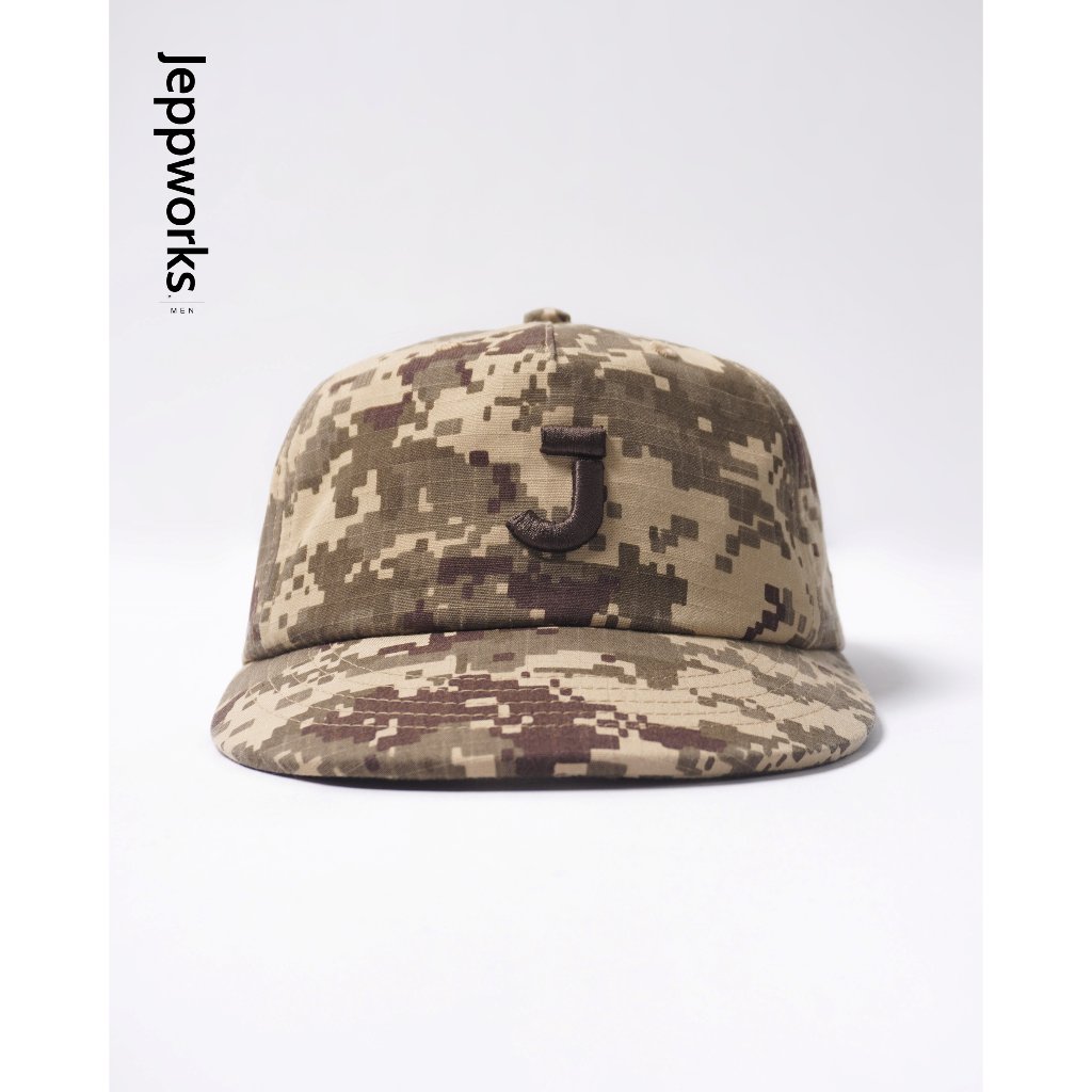 Jeppworks Monogram Box Cap Embroidery - Camo/Army - Image 2