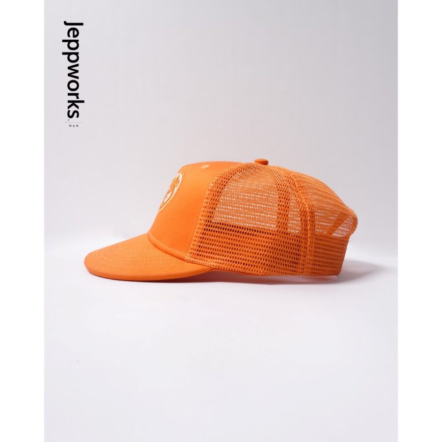 Jeppworks Trucker Hat "ease Heart" embroidery - Orange